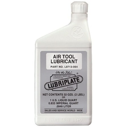 Lubriplate Machinery Oil, Petroleum Based Type, Air Tool, Bottle AIR TOOL LUBRICANT 1QT BOT ; L0713-054